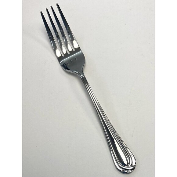 1x NEXT DAY GOURMET Stainless Steel Interlace Single 7" SALAD FORK Flatware EUC - Picture 1 of 2